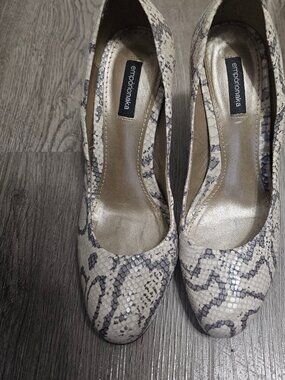 Brazilian Snakeskin High-Heeled Pumps - Size 7 (European 36)